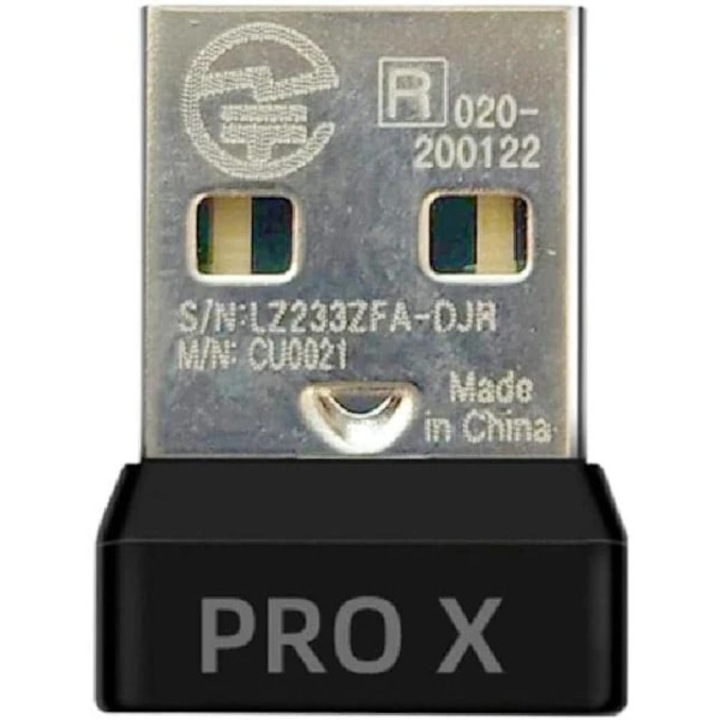 USB vevőegység Logitech G Pro Wireless/G Pro X Superlight egérhez, fekete, 1 db-os készlet.