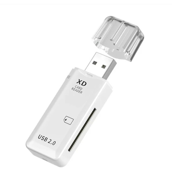Cititor de carduri XD USB 2.0, transfer rapid 480MB/s, design compact, compatibilitate universala