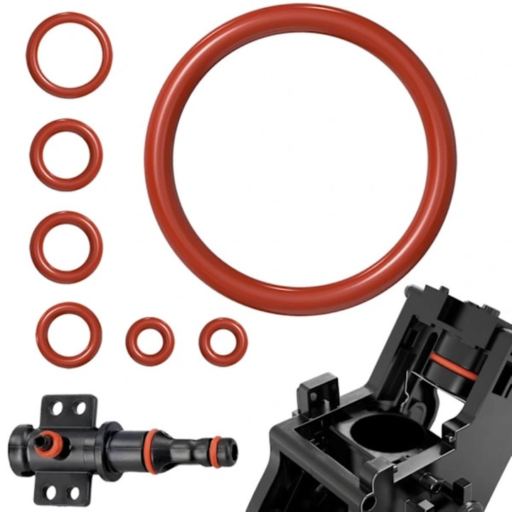 Комплект от 15 силиконови О-пръстена за кафемашини Saeco и Gaggia, многоцветни