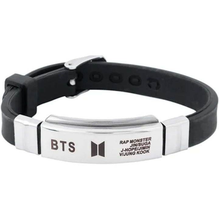 Bratara BTS, otel titan si gel de siliciu, 20cm, unisex