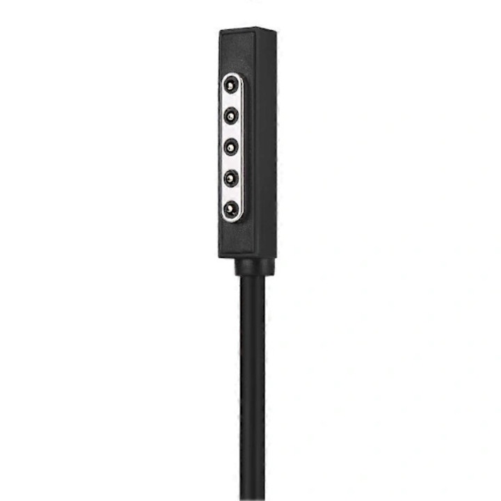Tabletta töltő, 12V 2A, mágneses interfésszel, fekete, 4 féle csatlakozóval Microsoft Surface RT/RT2-höz
