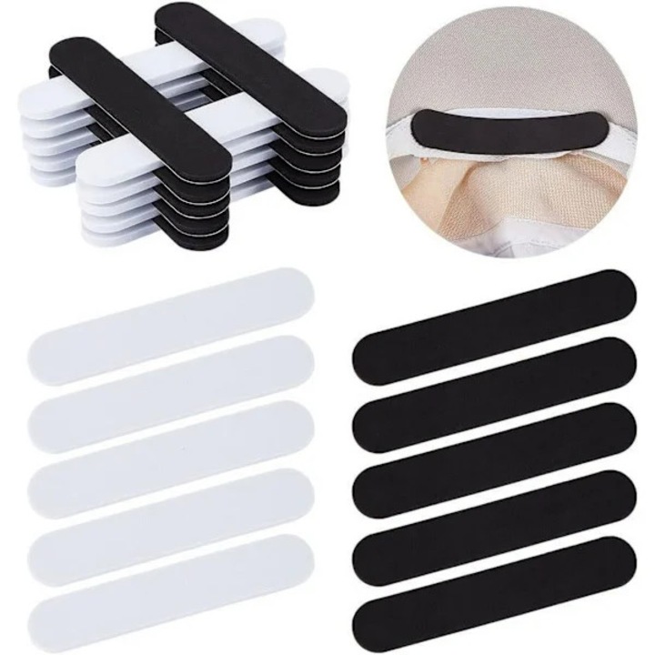 Kalapméret-csökkentő, 20 db-os készlet, fehér és fekete, 110x20x5mm