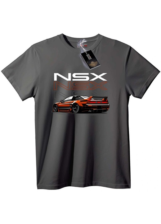 Tricou cu design NSX, Gri
