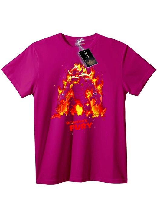 Bowser Fury póló, Halványlila