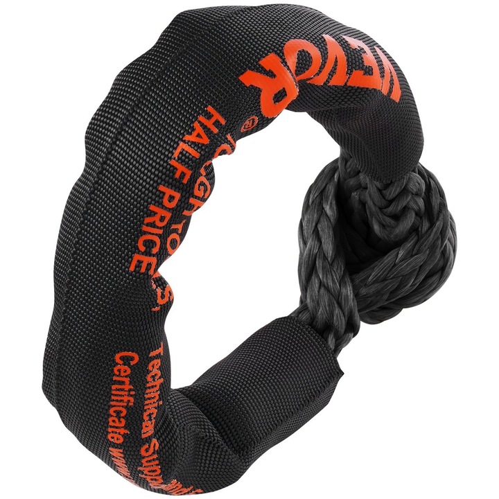 Sistem tractare VEVOR, set 2 bucati, 1/2"x22", 20T rezistenta la rupere, negru