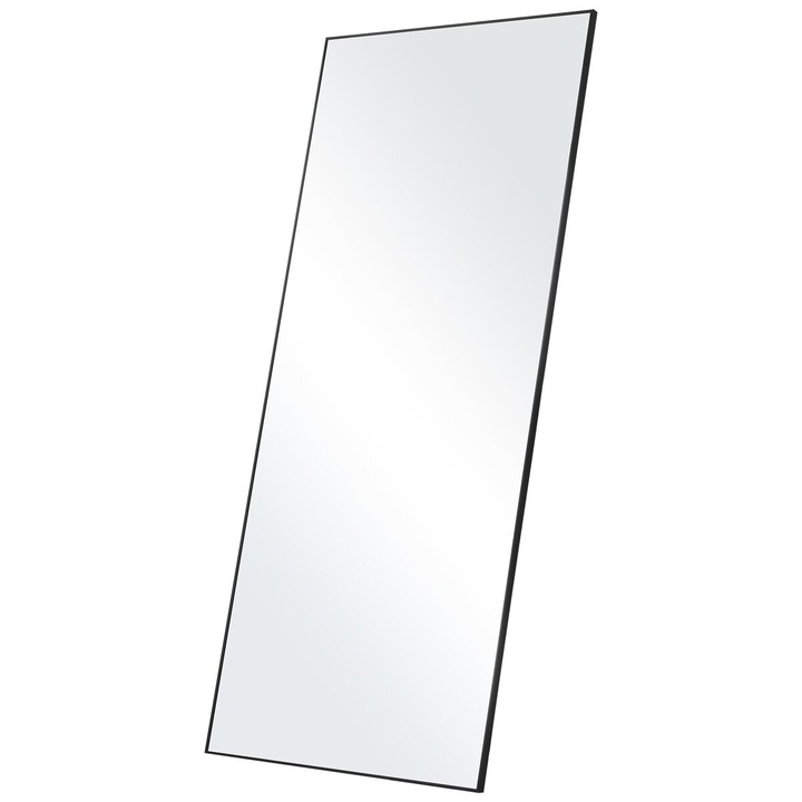 Подова огледало, VEVOR, 71"x31", закалено стъкло, алуминиева рамка, черно