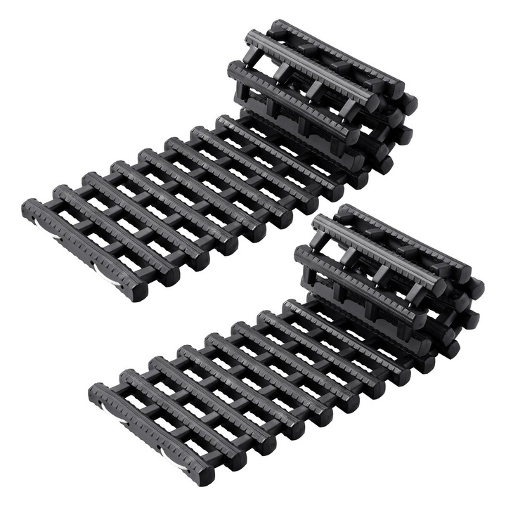 Placi de tractiune VEVOR, set 2 buc, TPR, capacitate 7 tone, negru, 30.9x8.5x1 in