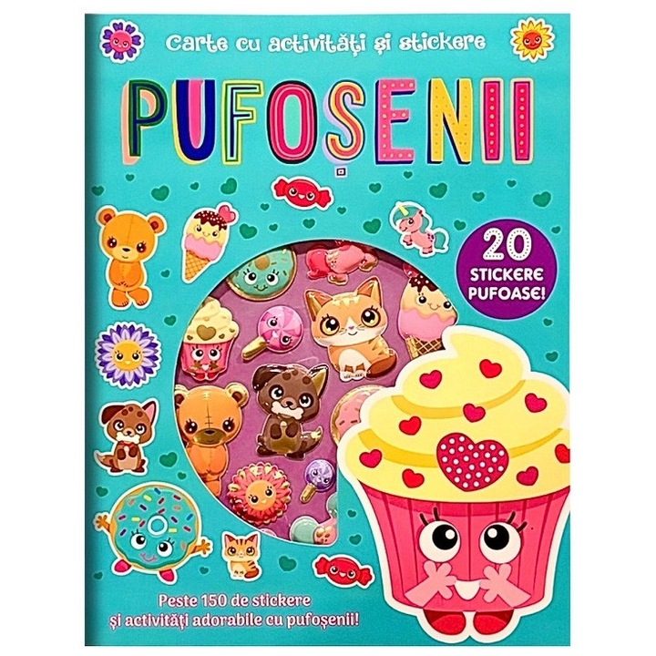 Pufosenii - carte cu activitati si stickere