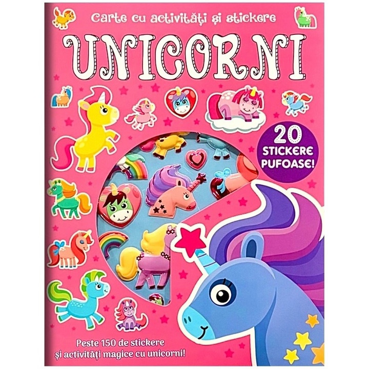 Unicorni - carte cu activitati si stickere
