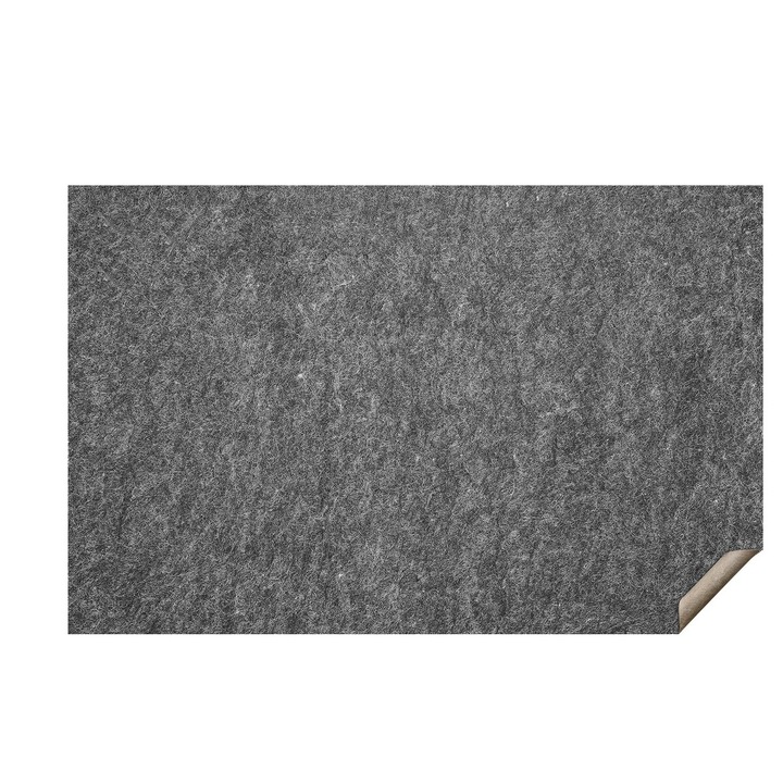 Pad pentru covor antiderapant VEVOR, 5' x 8', 6 mm grosime, gri, material poliester si latex