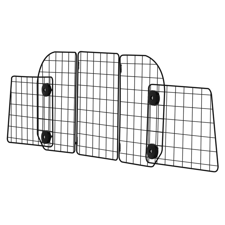 VEVOR autós kutyarács, állítható 36.6"-60", fémháló, mérete 36.5x16.7in, szedánokhoz, teherautókhoz és SUV-okhoz