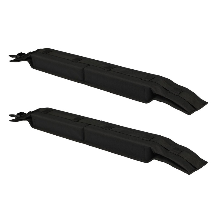 Подложки за напречни греди VEVOR, 31.5", капацитет 80 кг, черен цвят, размери 1180x145x80 мм, пълен комплект с ремъци за закрепване