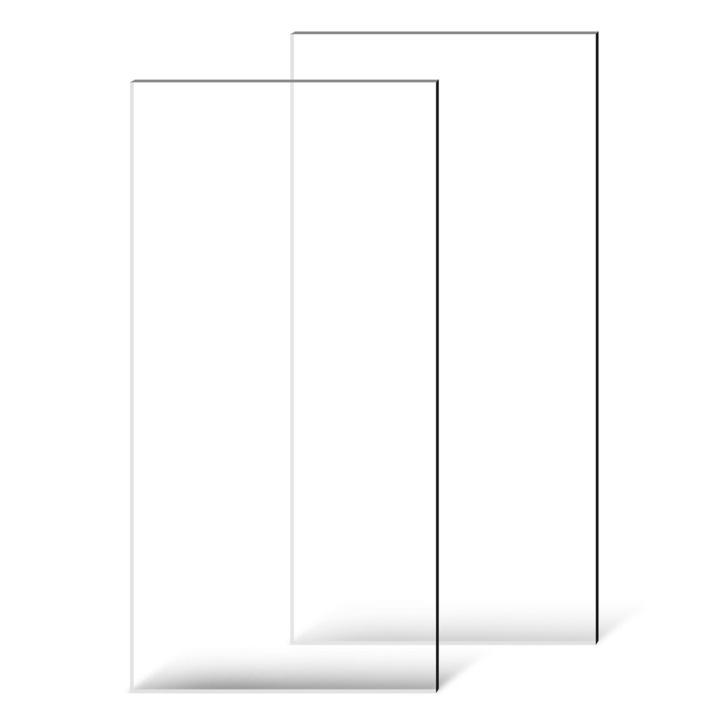 Foaie acrilica transparenta, VEVOR, set 2 bucati, 24x48in, 1/8in grosime