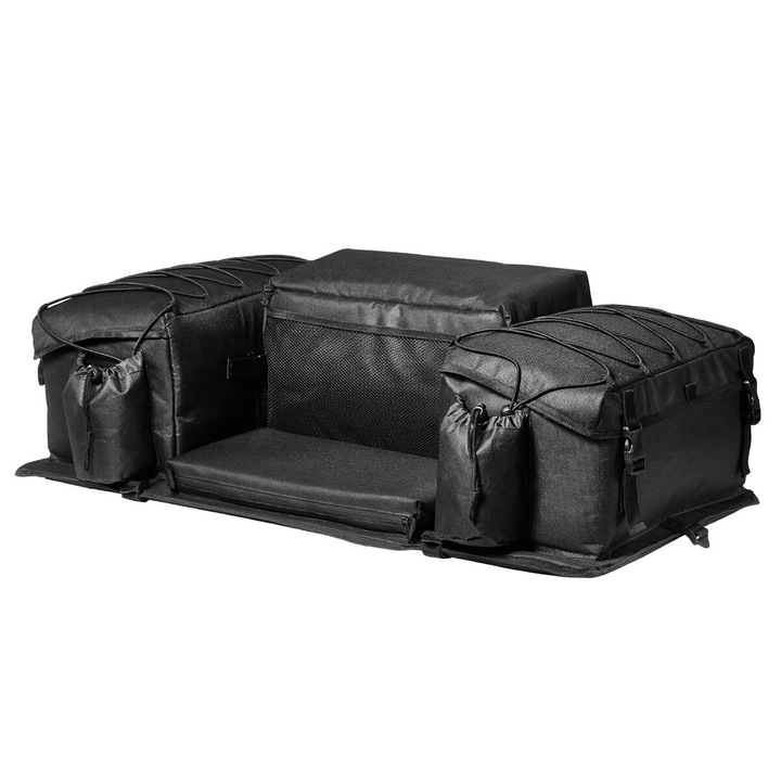 Geanta de depozitare spate ATV 50L VEVOR, material Oxford 600D, neagra, 36.2x18.9x10.6 inch