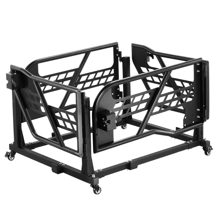 Carucior de depozitare pentru usi Jeep, VEVOR, 4 usi, dimensiuni 1082x887x580mm, capacitate de incarcare 4 usi