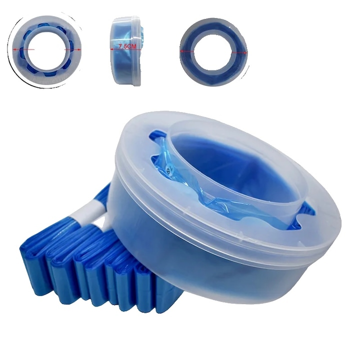 Set de pungi de refil pentru scutece, degradabile, control al mirosului, 176g, compatibile cu diverse sisteme de cosuri pentru scutece