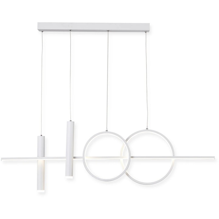 LED полилей KLAUSEN Altheia, 50W, 4000K, IP20, бял