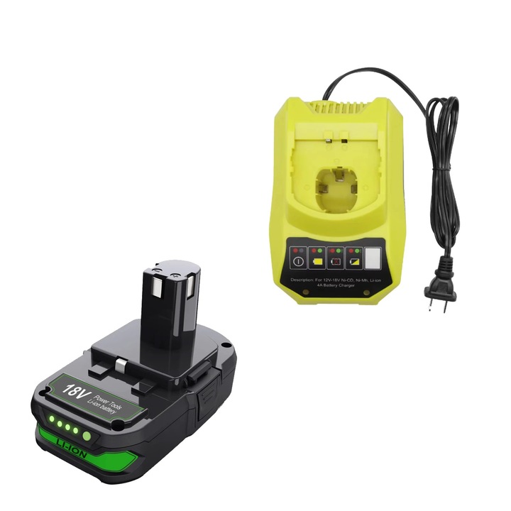Baterie Li-ion 18V, 3000mAh, set 1BAT 1CHARGER