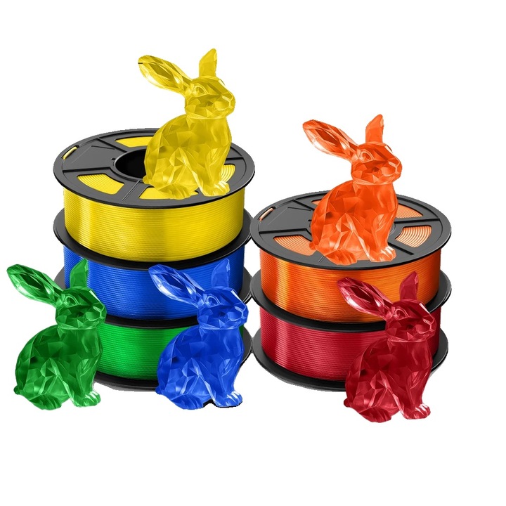 Filament 3D, PLA, 1.75mm, set 5.5kg, multicolor