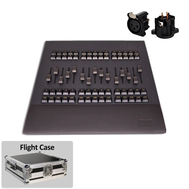 Controler de lumini, 3pin Fader Case, design compact, 110V~220V, dimensiuni potrivite pentru utilizare pe scena