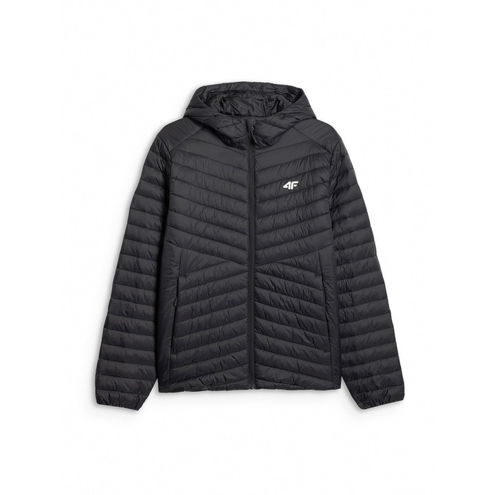 4F Férfi kabát szintetikus töltettel - fekete S