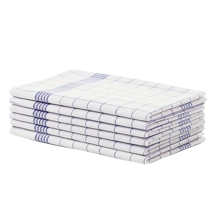 10 darabos konyharuha szett, poliészter anyag, sokoldalú felhasználás, kék, nagy méret