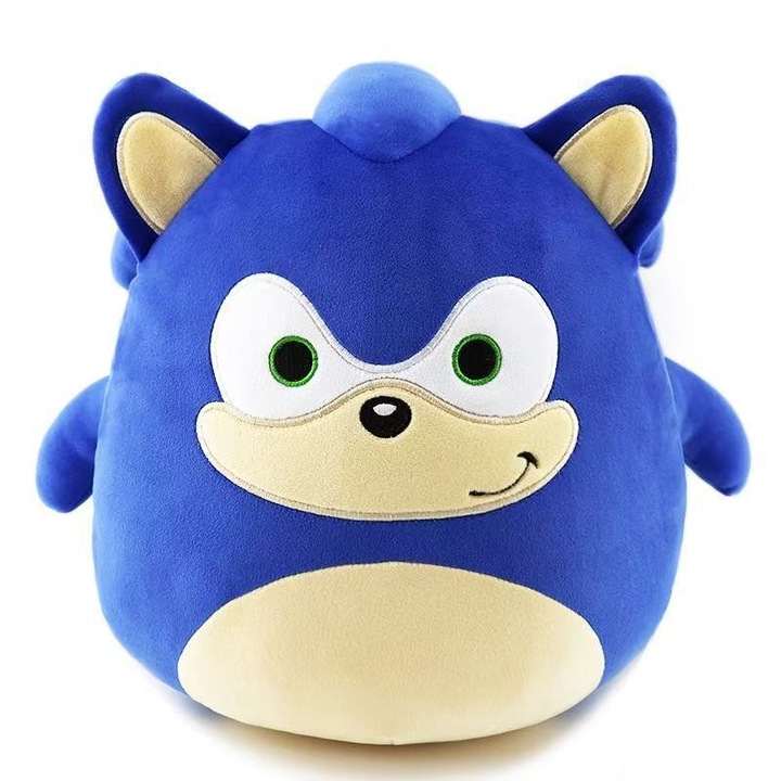 Jucarie de plus Sonic the Hedgehog, model Super Sonic, 23cm, albastru