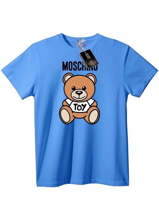 Tricou Moschino ursuleț de pluș, Albastru deschis