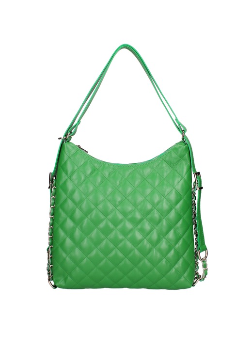 Chiara Ferretti, Rucsac convertibil din piele cu model matlasat, Verde deschis