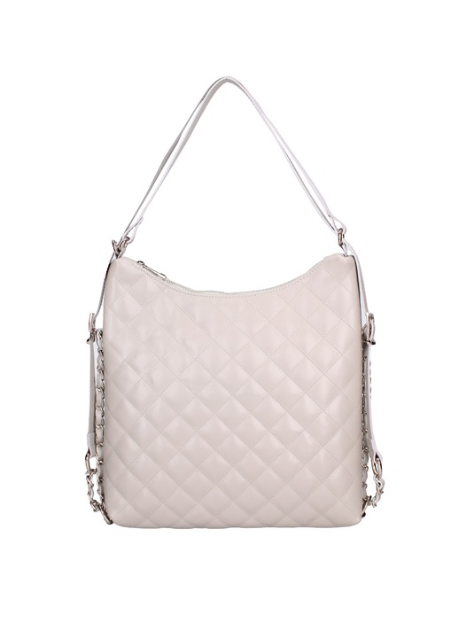 Chiara Ferretti, Rucsac convertibil din piele cu model matlasat, Gri