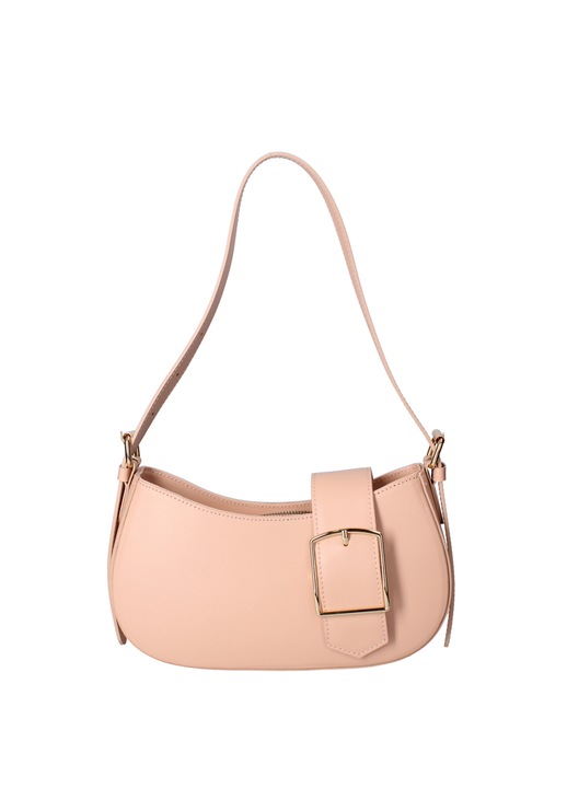 Chiara Ferretti, Geanta crossbody din piele cu bareta ajustabila, Roz pal