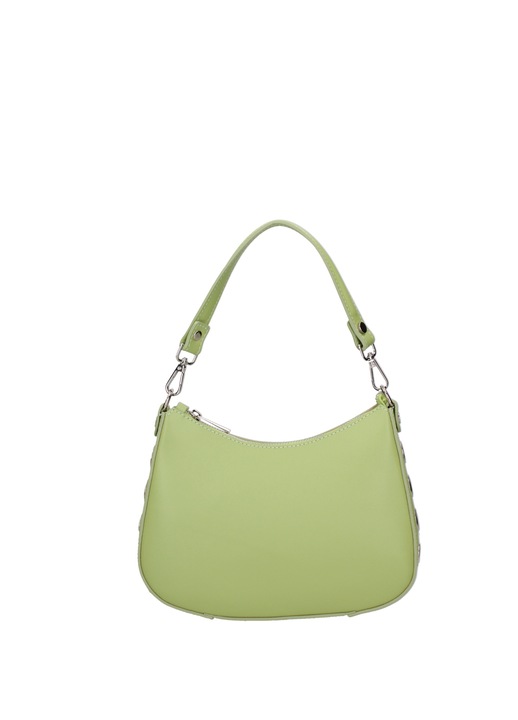 Chiara Ferretti, Geanta de piele cu bareta si nituri, Verde deschis