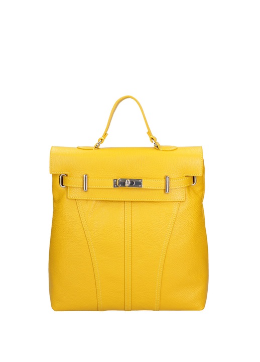 Chiara Ferretti, Rucsac convertibil de piele, Galben