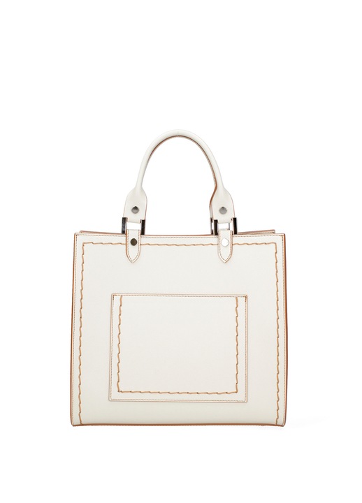 Chiara Ferretti, Geanta de piele cu maner si etui detasabil, Bej