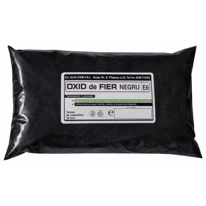 Oxid de titan premium negru pentru betoane sape zugraveli vopsele tencuieli universal, pigmentare profesionala 1kg