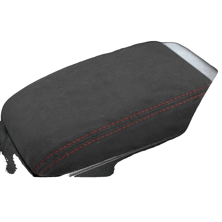 Husa auto, microfibra, rezistenta la uzura, rosu suede, pentru vehicule cu volan pe stanga