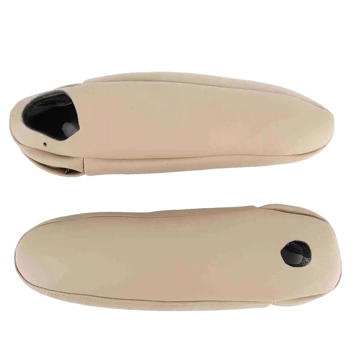 Husa auto pentru cot, bej, set 2 bucati, din piele sintetica, pentru Lexus RX