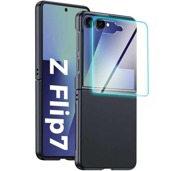 Galaxy Z Flip 7 telefontok, személyre szabott, vezeték nélküli töltés támogatás, vékony kialakítás, MagSafe, fekete