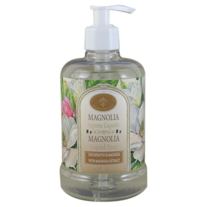 Săpun lichid Magnolia, Saponificio Artigianale Fiorentino, 500 ml, unisex, 8x17cm