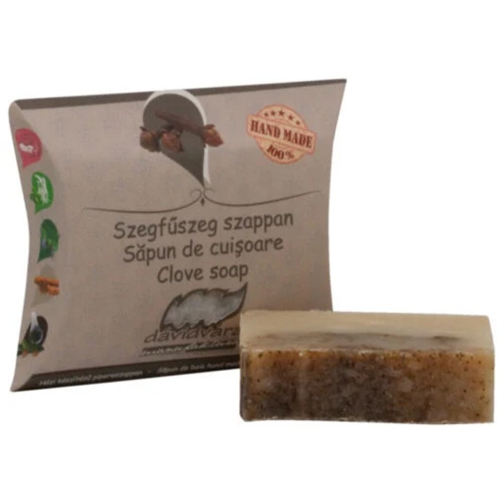 Săpun handmade DAVIDVARA cu cuisoare, 70g, 11x3x9cm, unisex