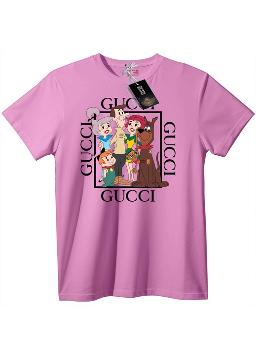 Flintstones és Gucci póló, Candy Pink