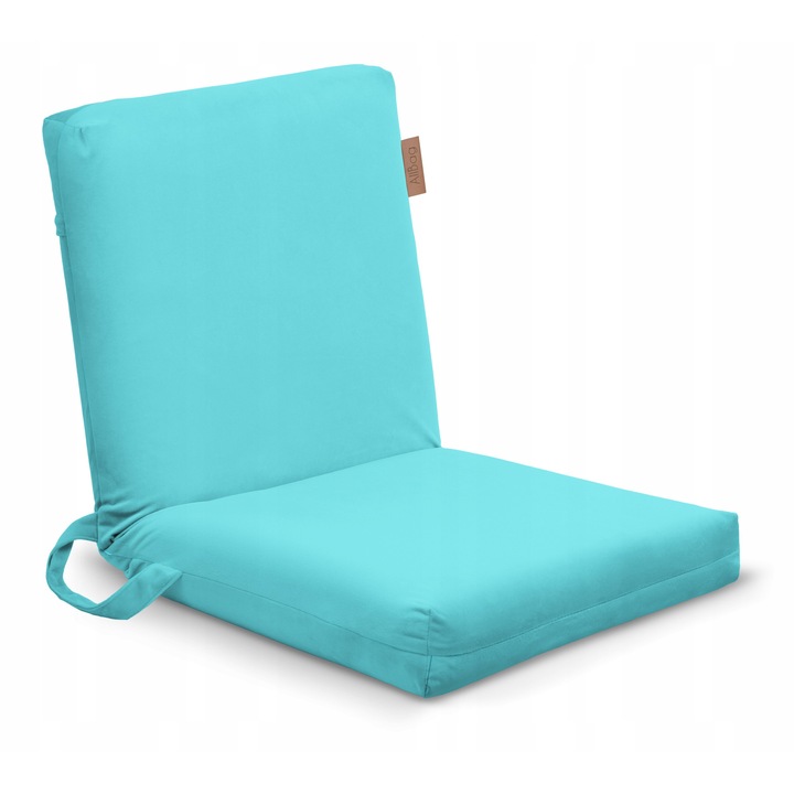 Sezlong pliabil Allbag, material Oxford, 6 pozitii, culoare albastra, dimensiuni 45x10x93cm