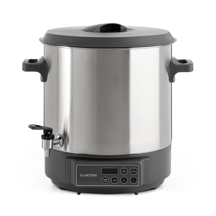 Fierbător și aparat de conservare Klarstein Lady Marmalade, 27L, 1800W, oțel inoxidabil, 30-100°C, set