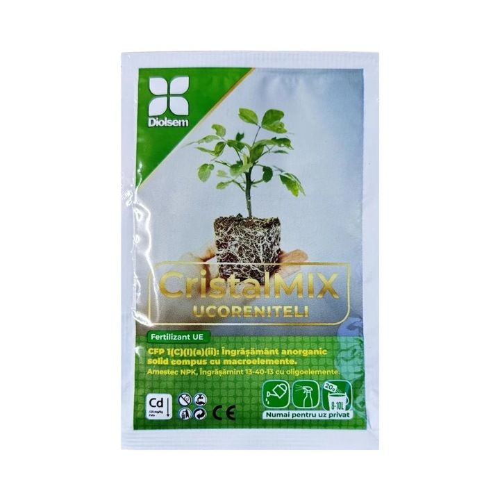 Ingrasamant cristalin Diolsem Q Cristal Mix, 20g, fosfor, pentru flori