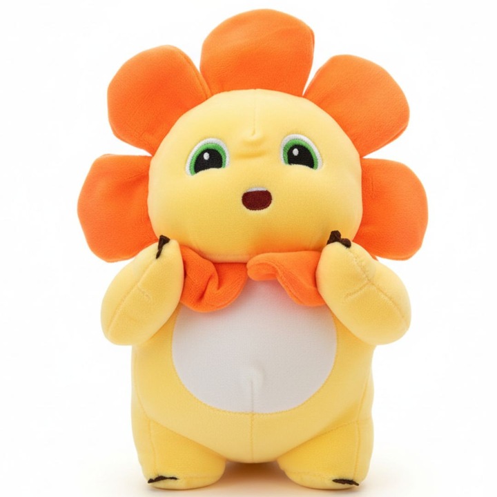 Ursuleț plușat SHOPII Kawaii dinozaur floarea-soarelui, 30x25cm