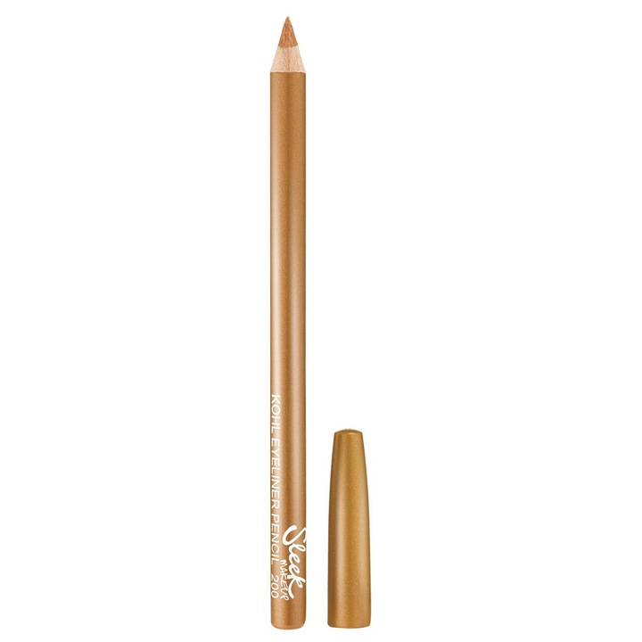 Creion de ochi Sleek MakeUP, Kohl Eyeliner 200, auriu, 1.2 g