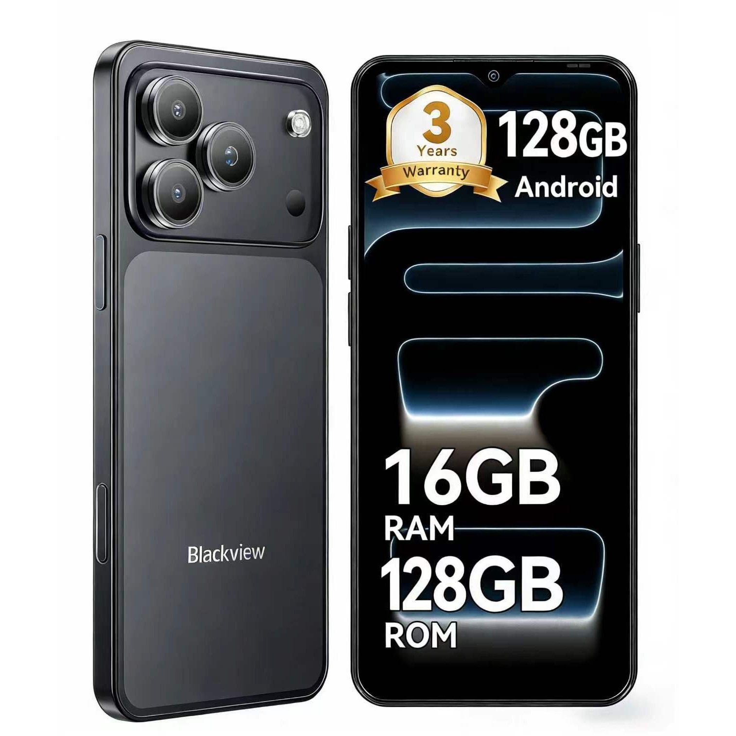 Telefon mobil Blackview Wave 7C, 128GB, 4GB RAM, negru, 6.56"
