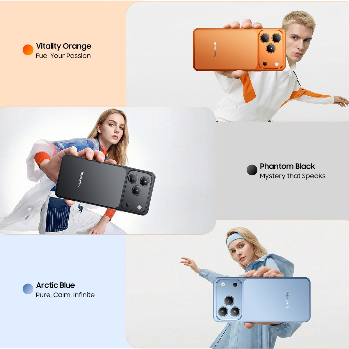 Telefon mobil Blackview Wave 7C, Android 16,16GB+64GB(2TB TF),6.56