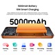 Blackview Wave 7C mobiltelefon, Android 16, 16GB+64GB (2TB TF), 32MP+13MP, 6.56" HD+ IPS, Unisoc Tiger T310, 5000mAh/IP54/WiFi 5G/Face ID/2 SIM, narancssárga