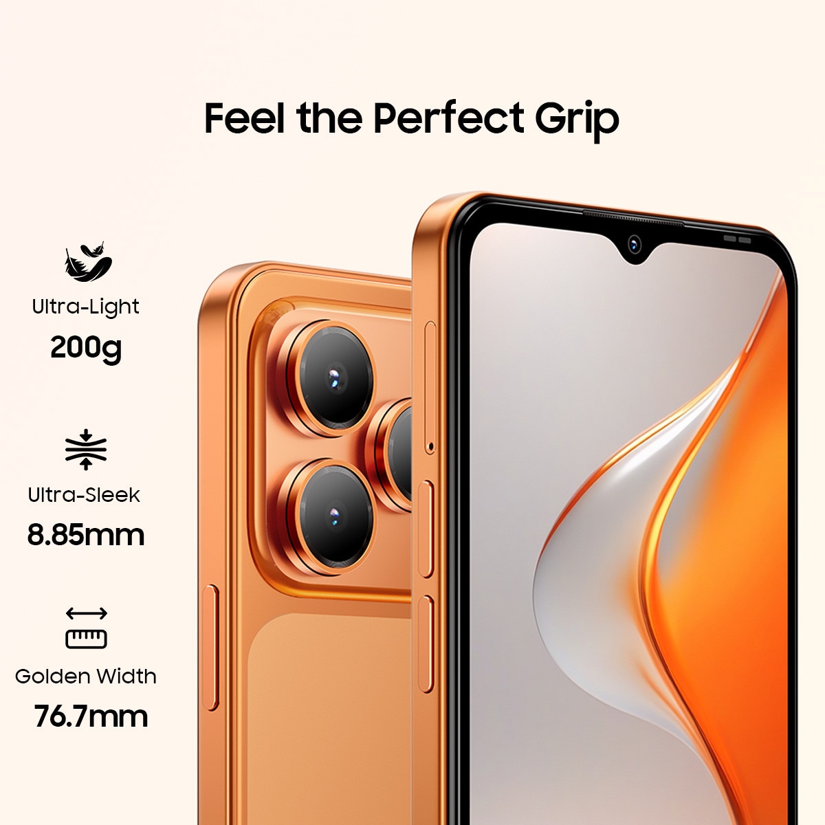 Telefon mobil Blackview Wave 7C, Android 16,16GB+64GB(2TB TF),6.56"HD+ IPS, 32MP+13MP, Unisoc Tiger T310,5000mAh/IP54/WiFi 5G/Face ID/2 SIM, negru